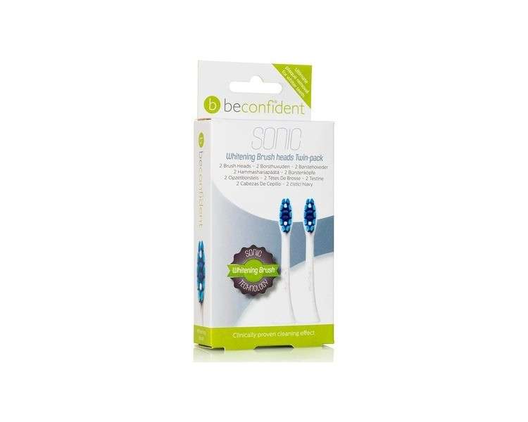 Sonic Toothbrush Whitening White Heads - Pack of 2