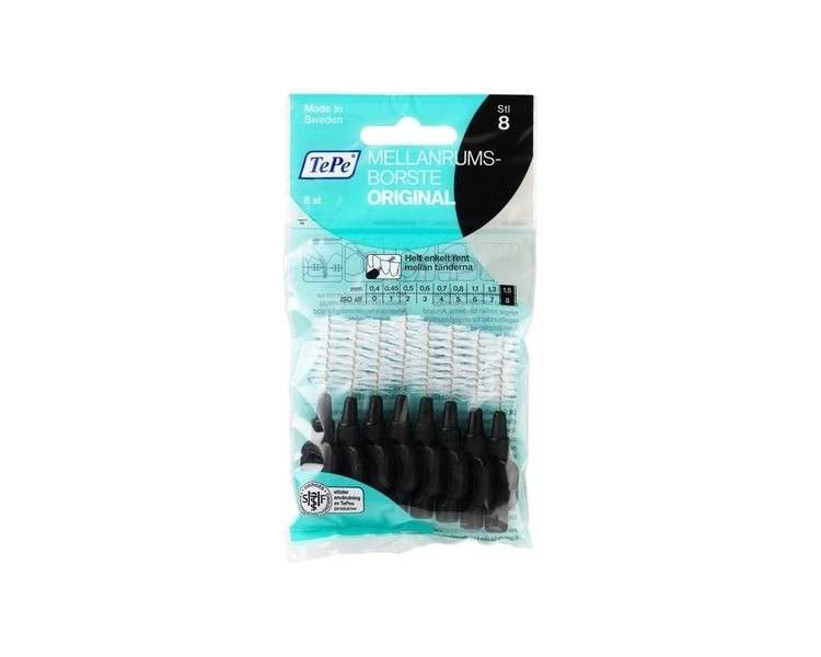 TEPE Black 1.5mm Black 8 Count