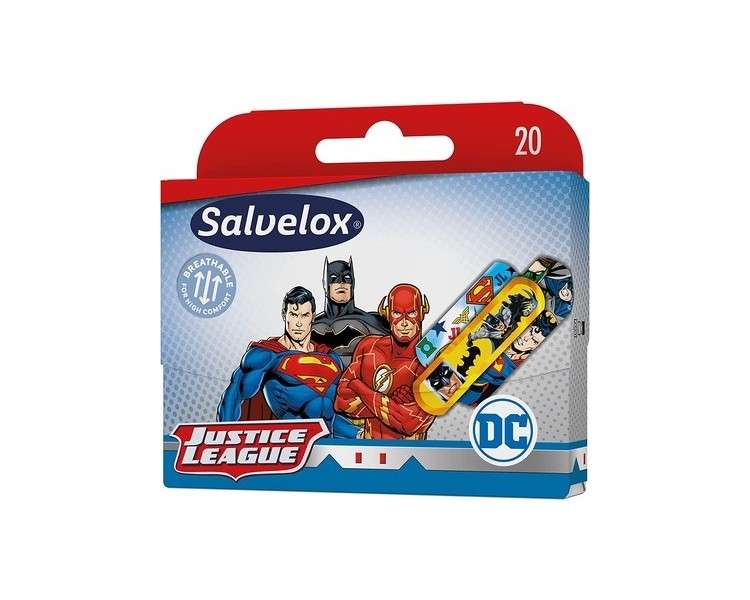 Salvelox Justice League Plasters Flexible Durable Breathable and Dirt-Repellent