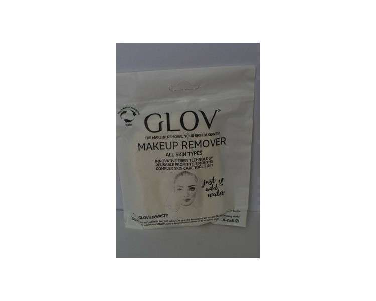 Sealed Glov Makeup Remover Face Cleansing Cloth Glove White for All Skin Types