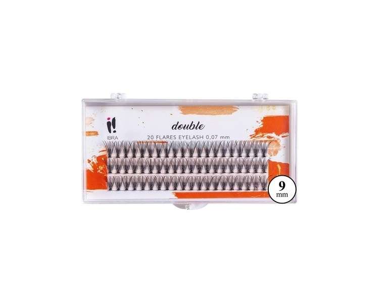 IBRA Double Knot-Free Eyelashes 9mm