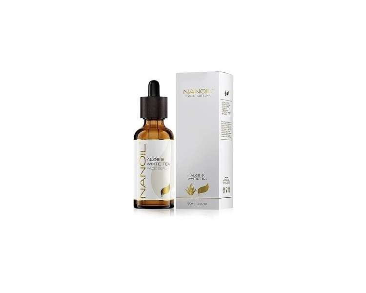 Nanoil Aloe & White Tea Face Serum 50ml - Nourishing, Revitalizing, Age-Defying Face Serum