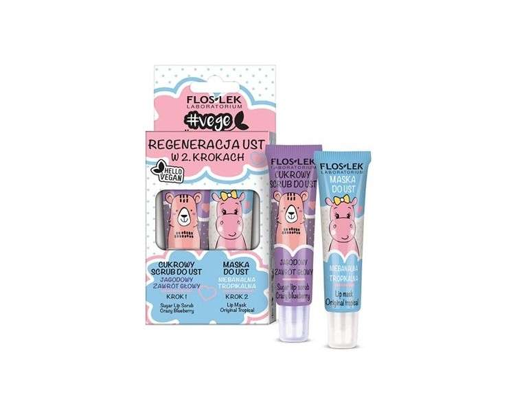 Floslek Regeneration Set with 2 BEBEBEE Peeling and Tropical Mask