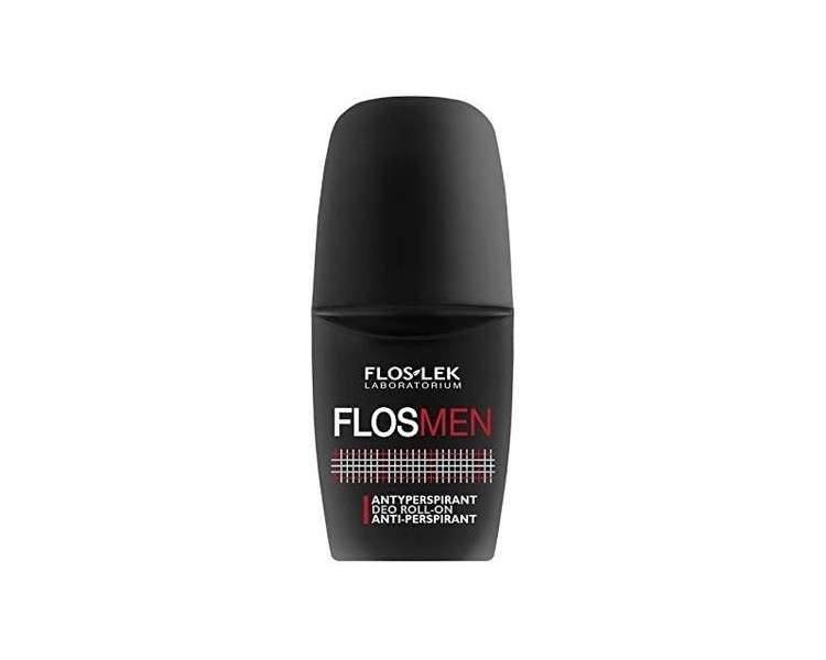 FLOSLEK Anti-Transpirant Deo Roll-On 50ml - Protection for up to 12 Hours - For All Skin Types