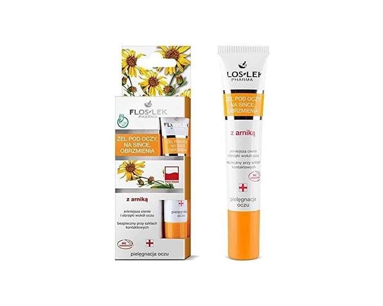 Floslek Pharma Eye Gel with Arnica Extracts for Dark Circles and Swelling 15ml