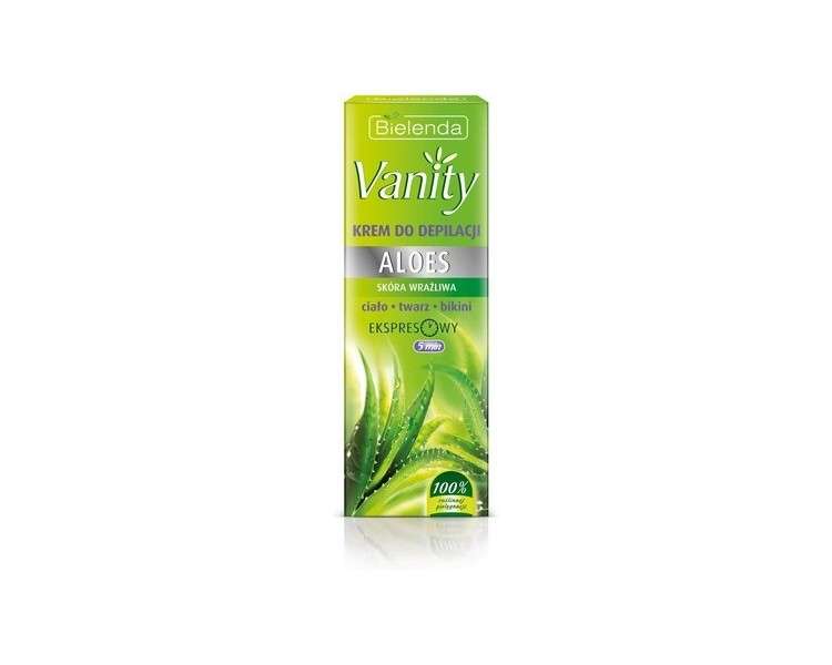 Bielenada Vanity Aloe Depilatory Cream for Sensitive Skin 100ml