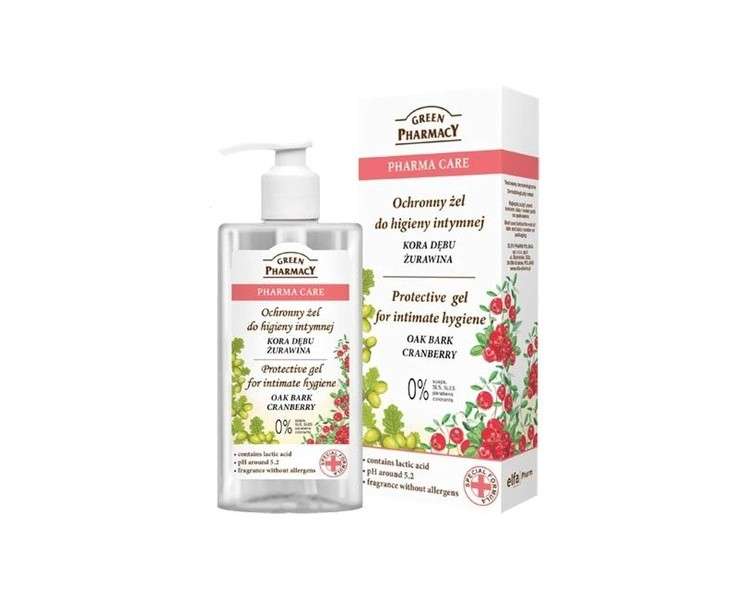 Green Pharmacy Intimate Wash Lotion with Cranberry and Oak Bark 300ml