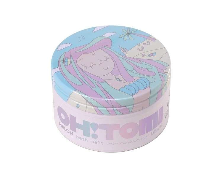 OH!TOMI Body Care Bath Salt 300g - Melon Scented Bath Crystals with Minerals for Foot and Relaxation Bath - Perfect Gift for Women