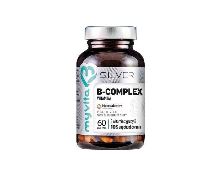 B-Complex 8 Vitmains From Group B 60 Capsules Myvita Silver Pure