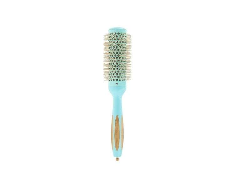 T4B Ilu BambooM Styling Detangling Eco Friendly Natural Bamboo Round Volume Color Hairbrush for Professional Hairdressers All Hair Types and Lengths 35mm 1.38 inch