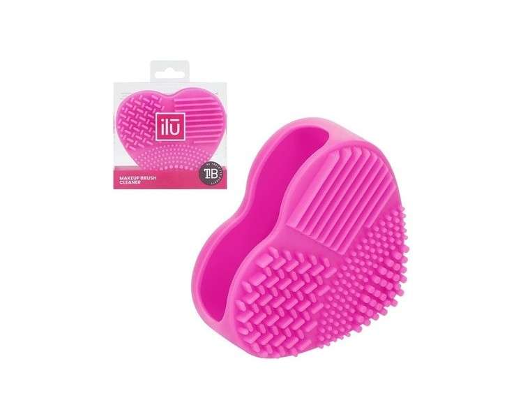 T4B ILU Makeup Brush Cleaner Silicone Cosmetic Brush Cleaning - Hot Pink