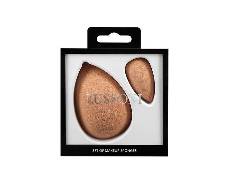 T4B Lussoni 2 Piece Makeup Sponge Set Skin-Colored Blending Sponges