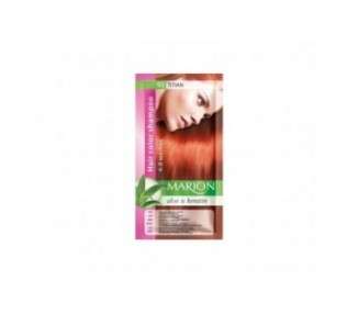 Marion Hair Dye Shampoo in Sachet Semi-Permanent Color with Aloe and Keratin 92 Titian