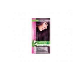 Marion Hair Dye Shampoo in Bag Semi-Permanent Color with Aloe and Keratin 66 Wild Plum