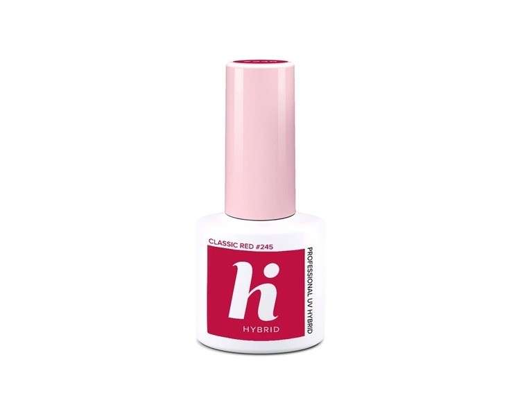 Hi Hybrid 245 Bright Classic Red UV Gel Nail Polish 5ml