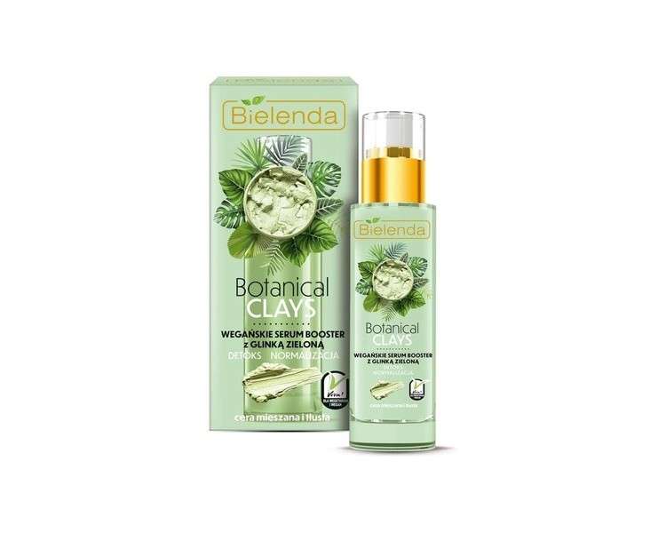 Bielenda Botanical Clays Vegan Serum Booster with Green Clay for Combination and Oily Skin 30ml