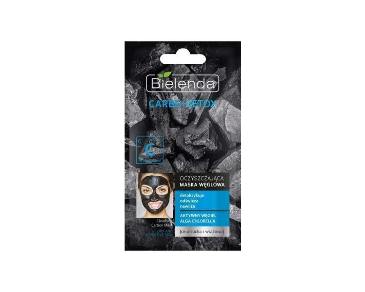 Bielenda Carbo Detox Mask for Dry and Sensitive Skin 8g