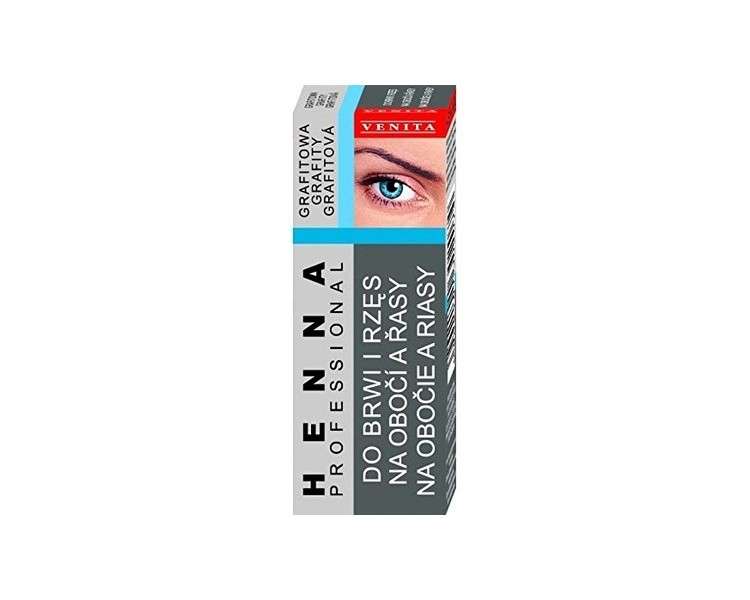 VENITA HENNA Traditional GRAPHITE for Eyebrows and Eyelashes 3ml