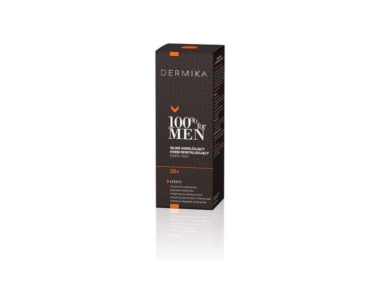 DERMIKA 100% for Men 30+ Ultra Hydrating Moisturizer Face Cream 50ml