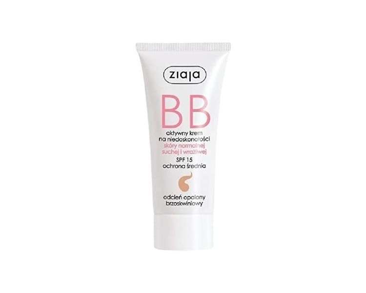 ZIAJA BB Face Cream for Normal Dry Sensitive Skin SPF15 50ml Tanned Shade