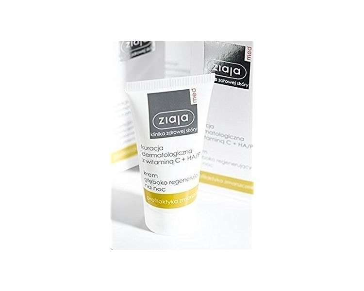 ZIAJA Med Face Night Cream with Vitamin C Moisturizer 50ml