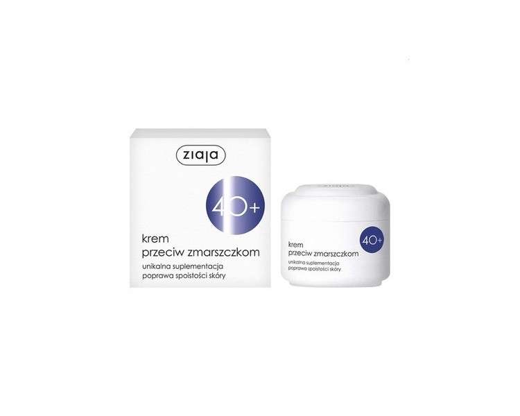 ZIAJA 40+ Series Moisturizing Anti-Wrinkle Face Cream for Mature Skin 50ml