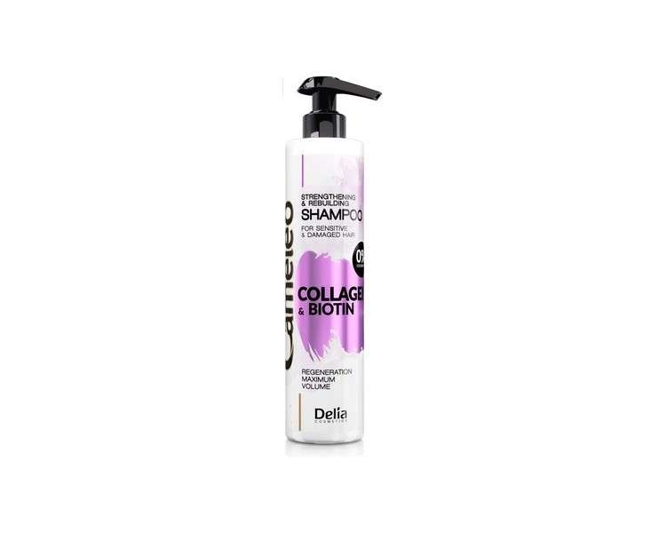 Cameleo Collagen & Biotin Strengthening and Rebuilding Hair Shampoo for Sensitive & Damaged Hair 250ml