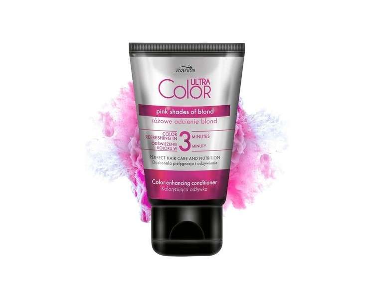 Joanna Ultra Color Pink Color Protection Conditioner for Natural and Colored Hair 100ml - Blonde Tones
