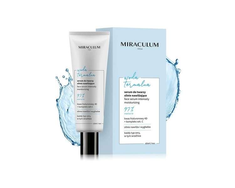 Miraculum Moisturizer Face Serum with Hyaluronic Acid and Thermal Water 30ml