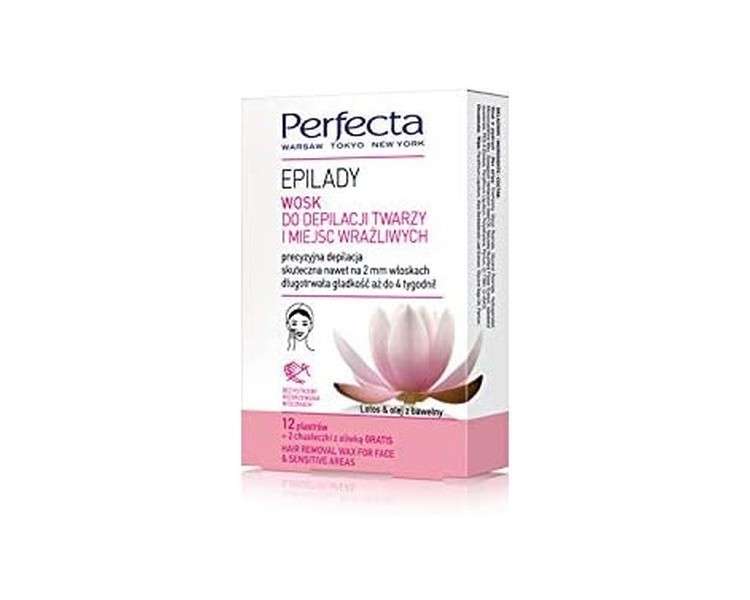 Perfecta Hair Removal Wax Strips for Face and Sensitive Areas
