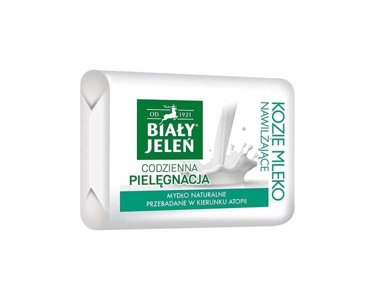 BIALY JELEN PREMIUM Hypoallergenic Bar Soap with Goat's Milk Extract and Flax 100g