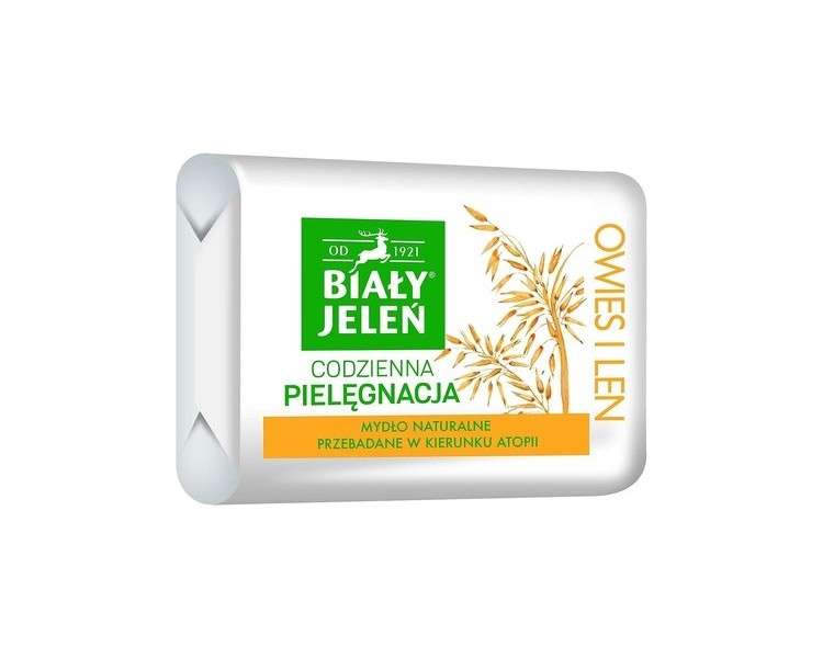 Bia?y Jele? Premium Hypoallergenic Soap with Oat and Flax 100g