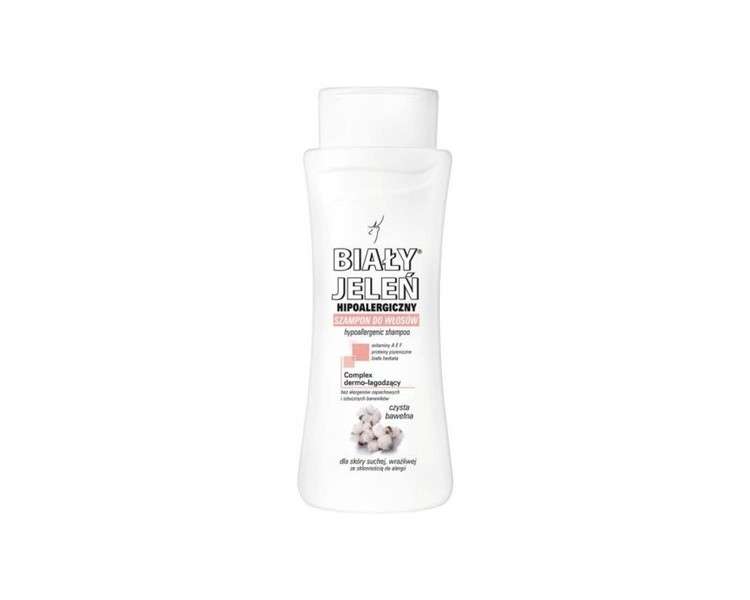 Bia?y Jele? Hypoallergenic Shampoo with Pure Cotton 300ml