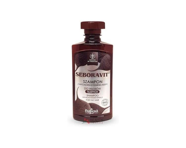 Seboravit Shampoo for Greasy Hair with Natural Radish Extract 330ml