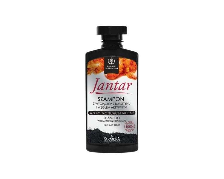 Jantar Hair Shampoo Amber & Charcoal for Greasy Hair 330ml