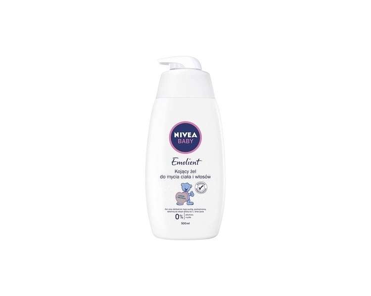 NIVEA Emollient Soothing Body and Hair Cleansing Gel 500ml