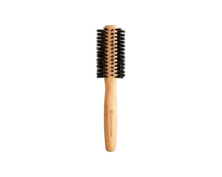 Olivia Garden Bamboo Touch Brush Eco-conscious Round Bamboo Blowout Hair Brush 100% Boar Bristles 20mm