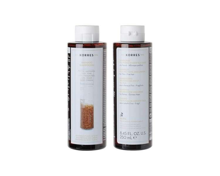 KORRES Rice Proteins and Linden Shampoo for Thin and Fine Hair 250ml
