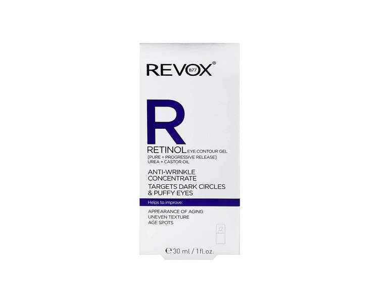 Revox Retinol Eye Gel Anti Wrinkle Concentrate for Dark Circles and Puffy Eyes 30ml