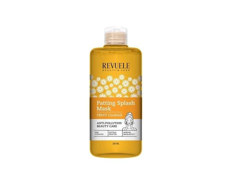 Revuele Patting Splash Fruit Cocktail Mask 250ml - 100% Pure Natural and Organic - Protects Your Skin from Pollution and Daily Stress - Skin Care