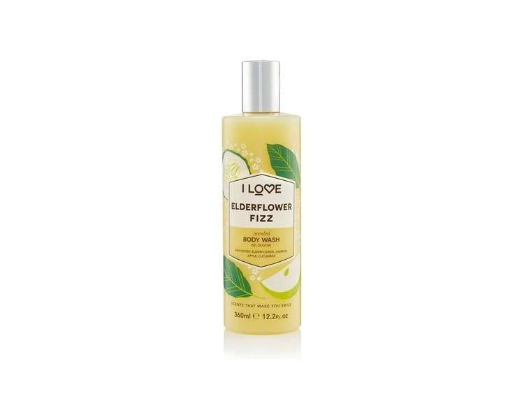 I Love Signature Elderflower Fizz Rich & Creamy Body Wash with Natural Fruit Extracts 360ml