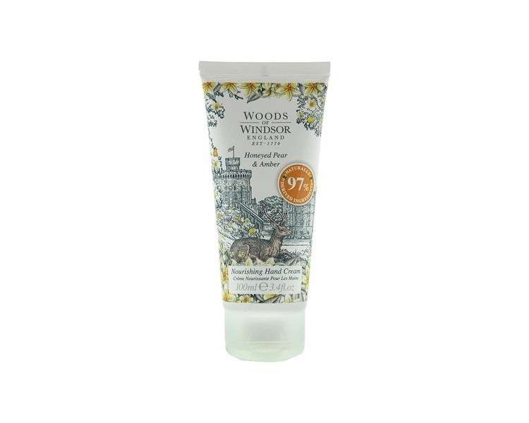 Woods of Windsor Honeyed Pear & Amber Nourishing Hand Cream for Her 100ml