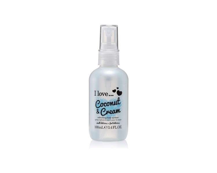 I Love Coconut & Cream Body Spritzer with Natural Fruit Extracts 100ml