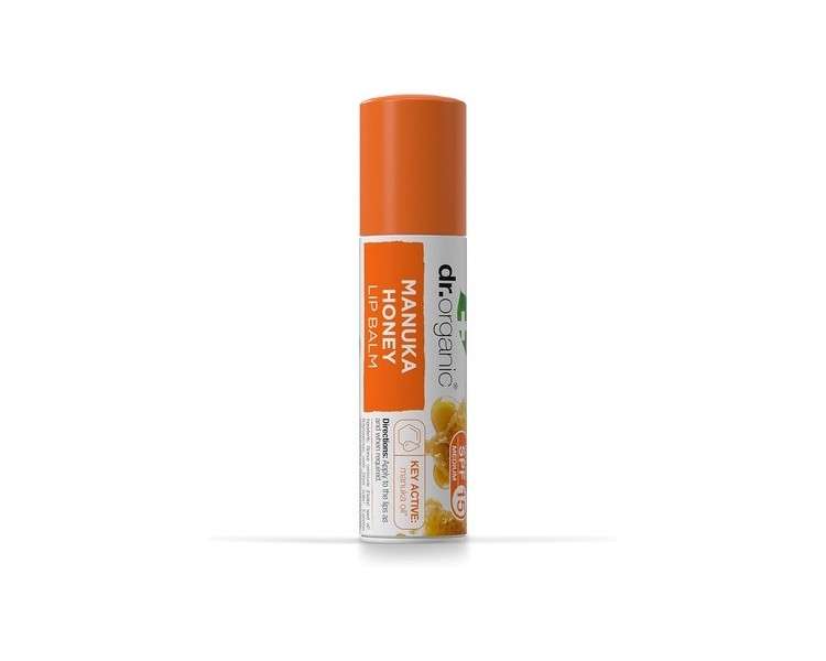 Dr Organic Manuka Lip Balm Natural Vegetarian Cruelty Free Paraben and SLS Free 5.7ml