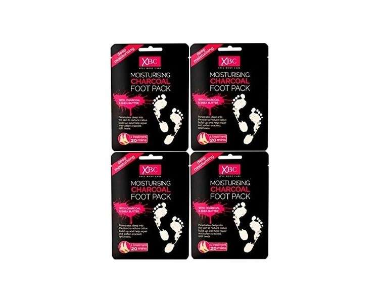 XBC Moisturising Charcoal Foot Pack Charcoal & Shea Butter