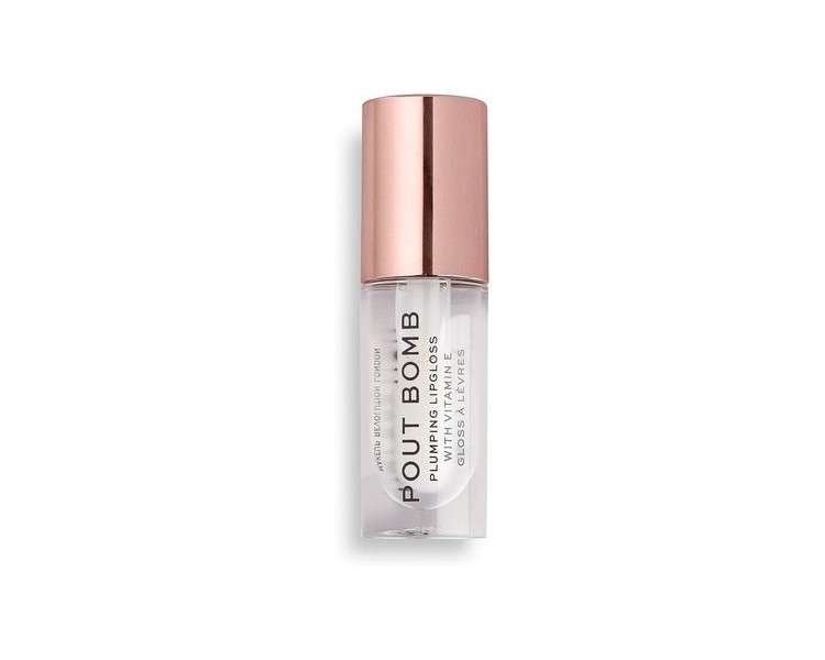 Revolution Pout Bomb Plumping Gloss Glaze Clear 4.6ml