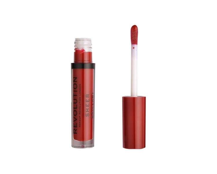 Makeup Revolution Sheer Lip Lipgloss Ruby 134 3.5ml