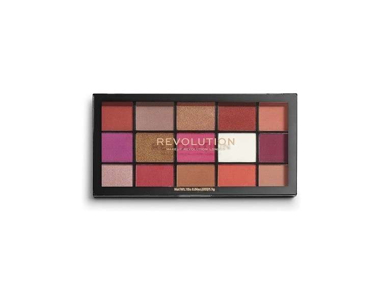 Makeup Revolution Reloaded Eyeshadow Palette Red Alert 15 Shades 16.5g