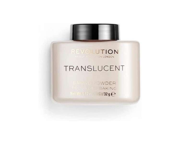 Makeup Revolution Loose Baking Powder Prolongs Makeup Wear Translucent for All Skin Tones 32g