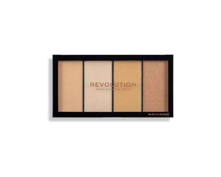 I Heart Revolution Re-Loaded Lustre Light Warm Highlighter Palette 5g